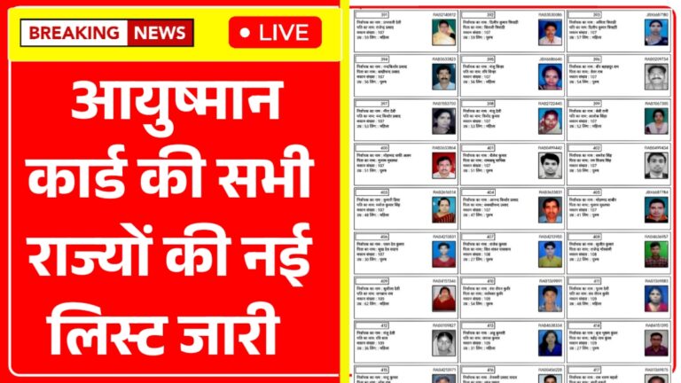 PM Ayushman Bharat List 2025