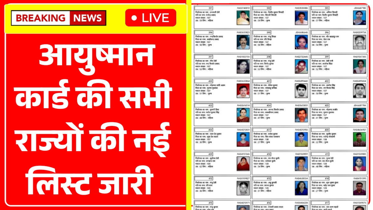 PM Ayushman Bharat List 2025