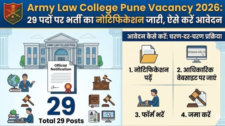 Army Law College Pune Vacancy 2026