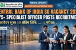 Central Bank of India SO Vacancy 2026